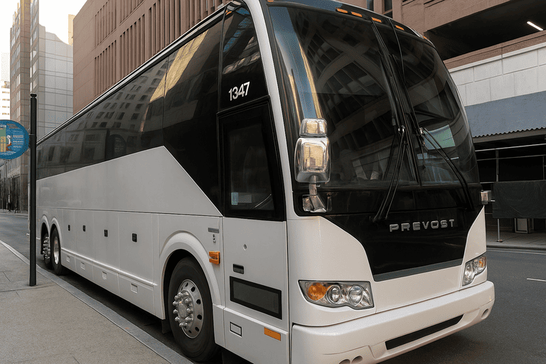 a Ann Arbor Coach Bus Service coach bus