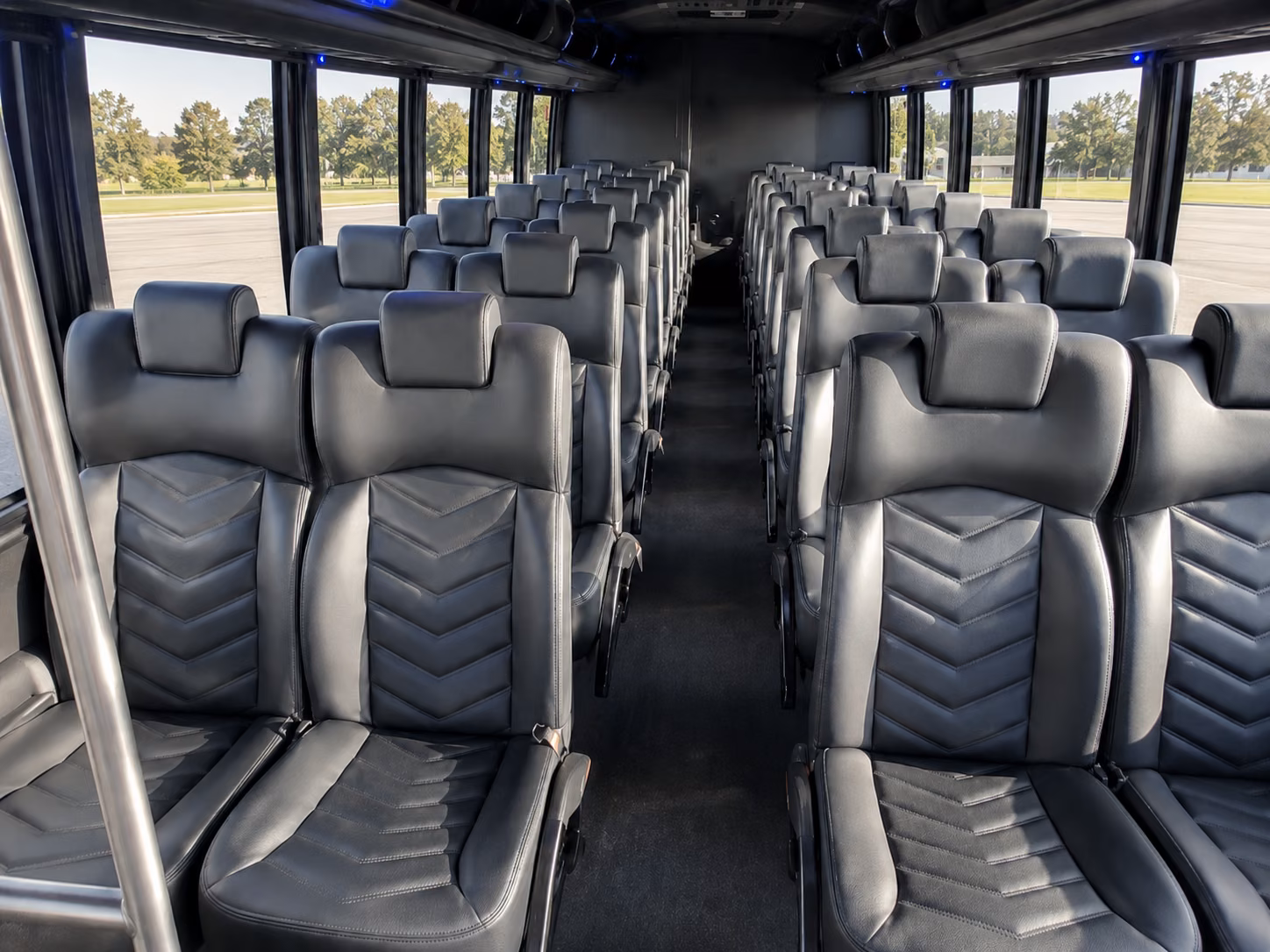 ann arbor 15 passenger minibus inside