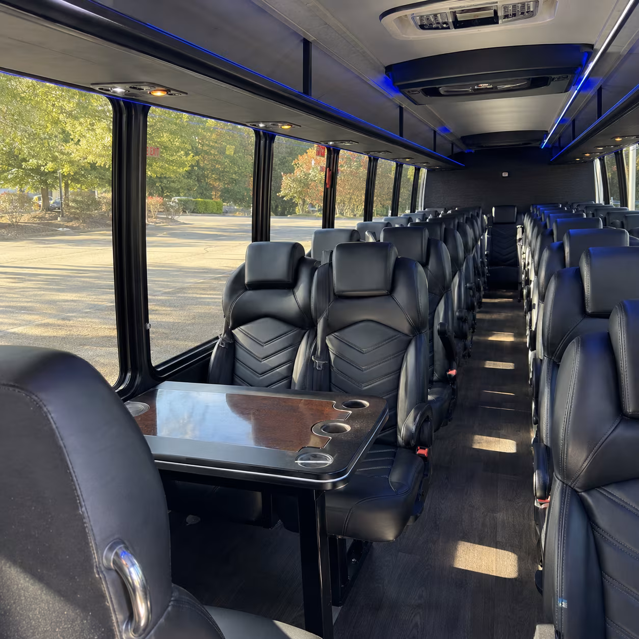ann arbor 25 passenger minibus interior