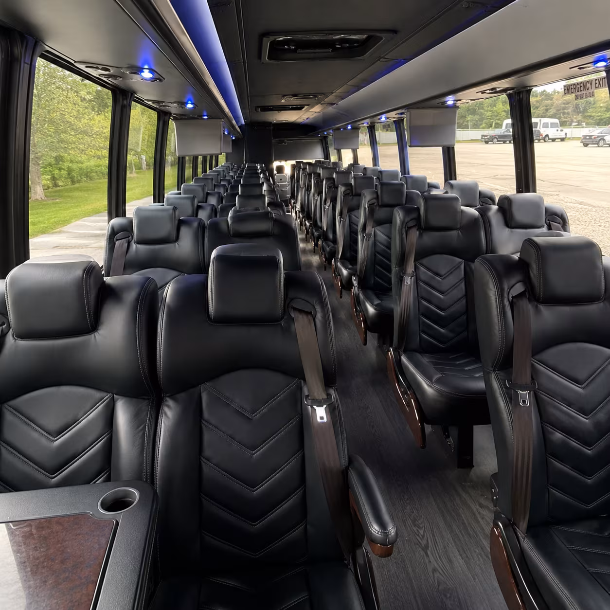 ann arbor 35 passenger minibus interior