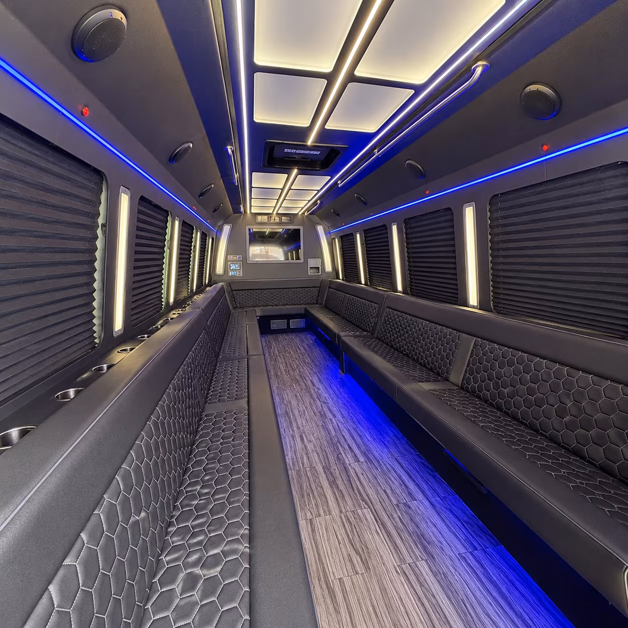 ann arbor party bus interior
