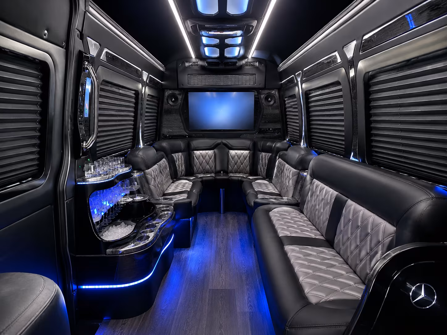 ann arbor sprinter limousine inside